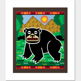 Big Black Bear Forest Posters and Art